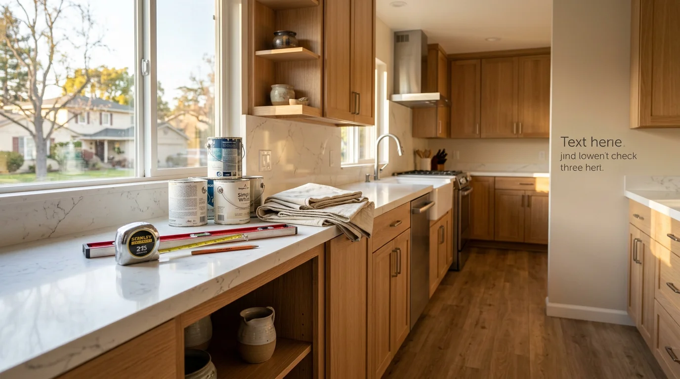Modern kitchen with custom cabinetry, granite countertops, and tile backsplash