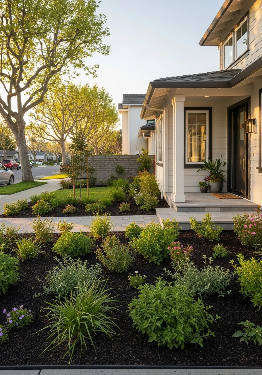 Fremont home's front entrance with well-maintained yard and inviting curb appeal.